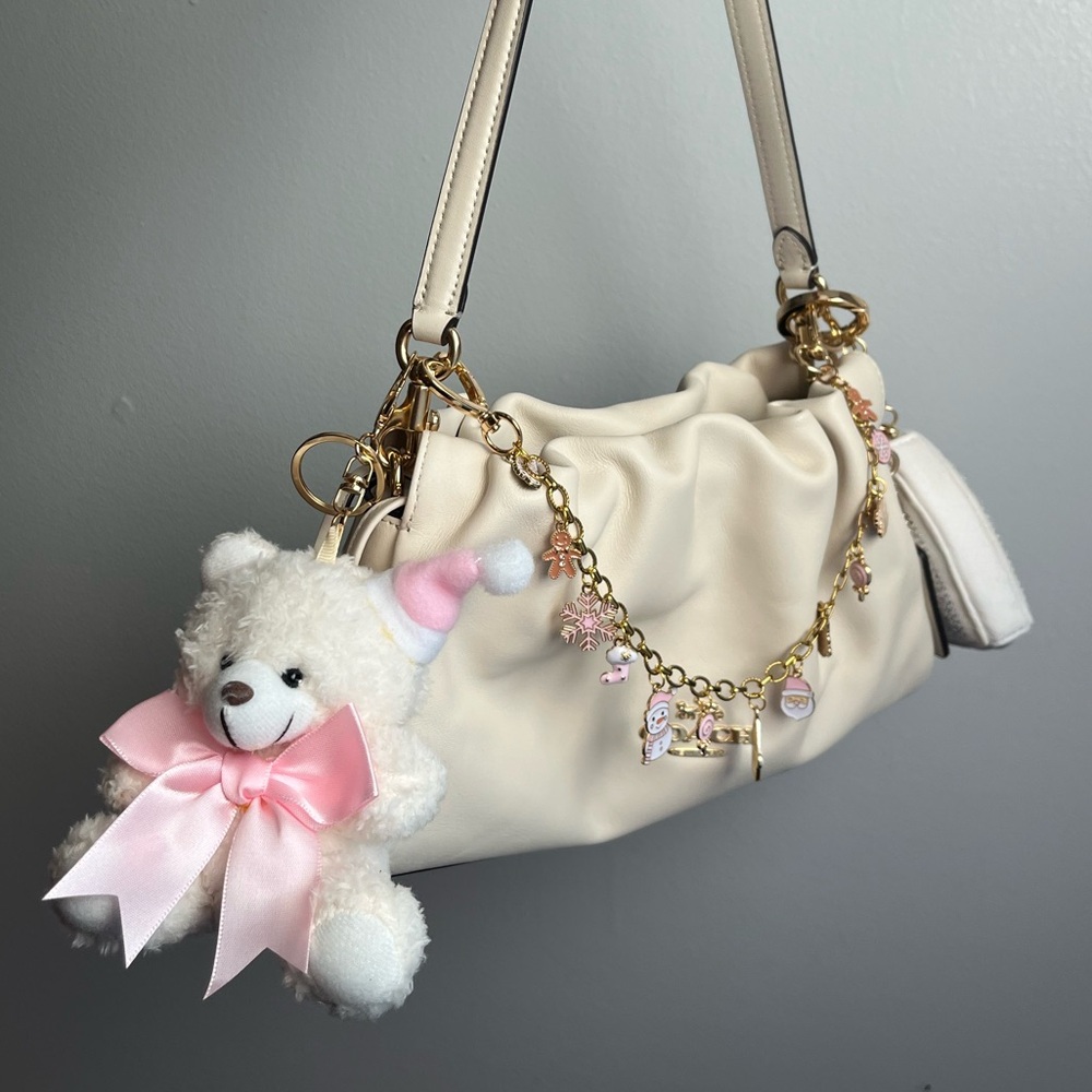 Teddy Bear Christmas Keychain/ Purse Charm - Picture 10 of 10